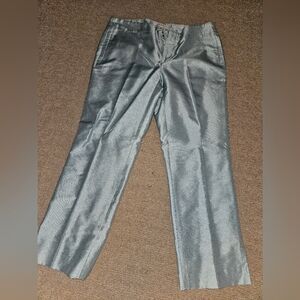 Teal cropped pants from Banana Republic
